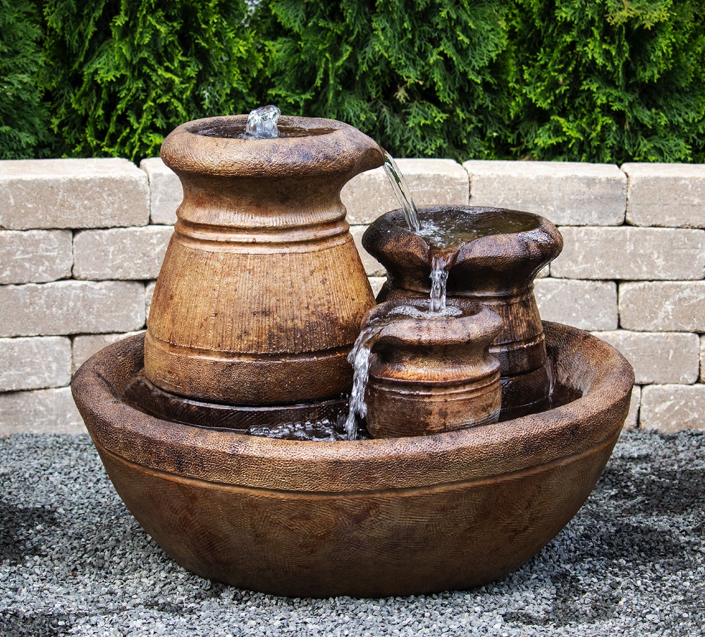 Cascading Urns Fountain
