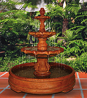 Classical Finial Fountain in Grando Pool