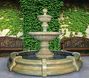 Traviata Two-Tier Fountain in Toscana Pool (new surronds)